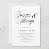 Elegant Minimalistisch Script Trouwboekje Voor Alt Kaart (Voorkant)