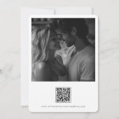 Elegant minimalistisch script twee foto's save the date (Achterkant)