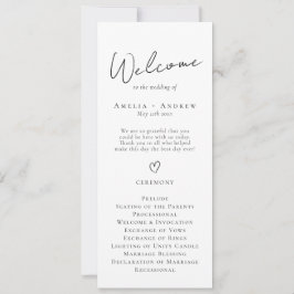 Elegant minimalistisch script zwart wit huwelijksp