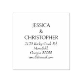 Elegant minimalistisch serf custom retour adres rubberstempel (Afrduk)