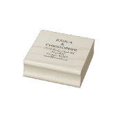 Elegant minimalistisch serf custom retour adres rubberstempel (Stempel)