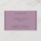 Elegant Minimalistisch Sjabloon Moderne Trendy Lux Visitekaartje (Achterkant)