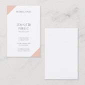 Elegant minimalistisch Sjabloon Moderne Verticaal Visitekaartje (Voorkant / Achterkant)