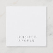 Elegant minimalistisch Sjabloon Professional Chic  Vierkante Visitekaartje (Voorkant)