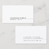 Elegant minimalistisch Sjabloon Professional Moder Visitekaartje (Voorkant / Achterkant)