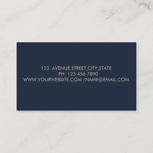 Elegant minimalistisch, streep, gouden lotus visitekaartje (Achterkant)