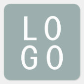 ELEGANT MINIMALISTISCH TEMPLATE ONTWERP LOGO SALIE VIERKANTE STICKER (Voorkant)