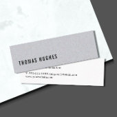 Elegant minimalistisch textuurconsultant: grijs mini visitekaartje