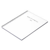 Elegant minimalistisch tijdschrift aangepaste datu notitieboek (Linkerzijde)