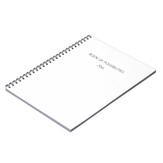 Elegant minimalistisch tijdschrift aangepaste datu notitieboek (Linkerzijde)