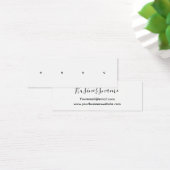 Elegant minimalistisch trendy oorspuitkaart mini visitekaartjes (Bureau)