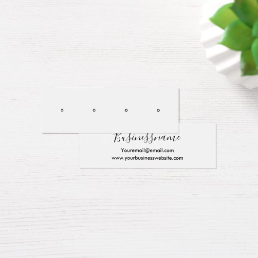 Elegant minimalistisch trendy oorspuitkaart mini visitekaartjes (Bureau)