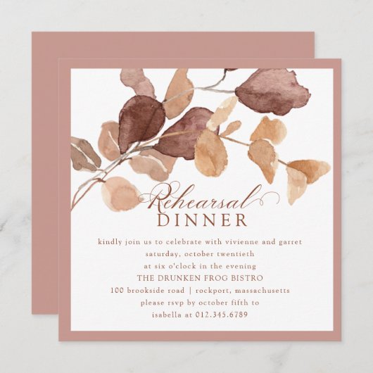 Elegant minimalistisch ventilatorventiel laat repe kaart (Voorkant / Achterkant)