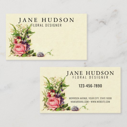 Elegant minimalistisch Visitekaartje 3.5x2.0 (Voorkant / Achterkant)