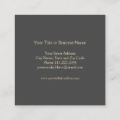 Elegant minimalistisch Visitekaartje met olielek (Achterkant)