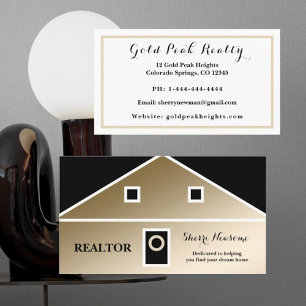 Elegant minimalistisch Visitekaartje voor Blk/Gold