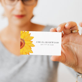 Elegant minimalistisch Visitekaartje voor zonneblo