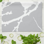 Elegant minimalistisch vogelsilhouet theedoek (Gevouwen)