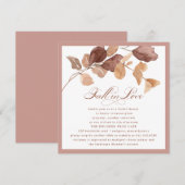 Elegant minimalistisch Vrijgezellenfeest met blade Kaart (Voorkant / Achterkant)