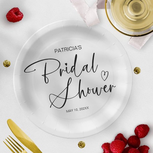 Elegant minimalistisch Vrijgezellenfeest Papieren Bordje