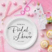 Elegant minimalistisch Vrijgezellenfeest Papieren Bordje (Feest)