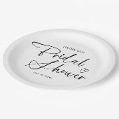 Elegant minimalistisch Vrijgezellenfeest Papieren Bordje (Gekanteld)