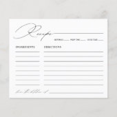 Elegant minimalistisch Vrijgezellenfeest recept Ka (Voorkant)