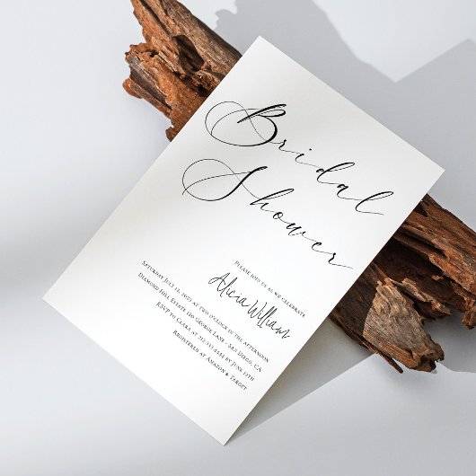 Elegant minimalistisch Vrijgezellenfeest voor kall Kaart