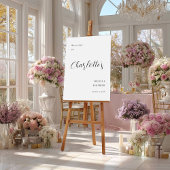 Elegant minimalistisch Vrijgezellenfeest welkom Poster