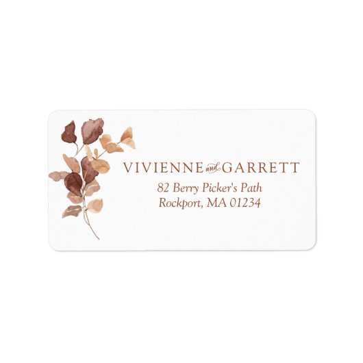 Elegant minimalistisch vuurgevecht etiket (Voorkant)