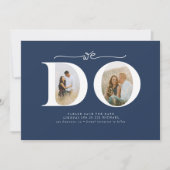 Elegant minimalistisch We doen Save the Date 2 fot (Voorkant)