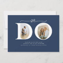 Elegant minimalistisch We doen Save the Date 2 fot