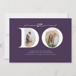 Elegant minimalistisch We doen Save the Date 2 fot