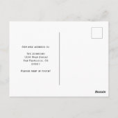 Elegant minimalistisch We hebben het script verpla Briefkaart (Achterkant)