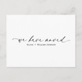 Elegant minimalistisch We hebben het script verpla Briefkaart (Voorkant)