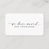 Elegant minimalistisch We hebben het script verpla Visitekaartje (Voorkant)