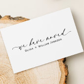 Elegant minimalistisch We hebben het script verpla Visitekaartje