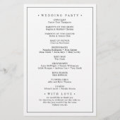 Elegant minimalistisch weddenschap (Achterkant)