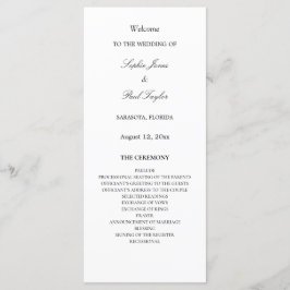 Elegant minimalistisch weddenschap