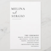 Elegant minimalistisch weddenschap met kalligrafie (Voorkant)