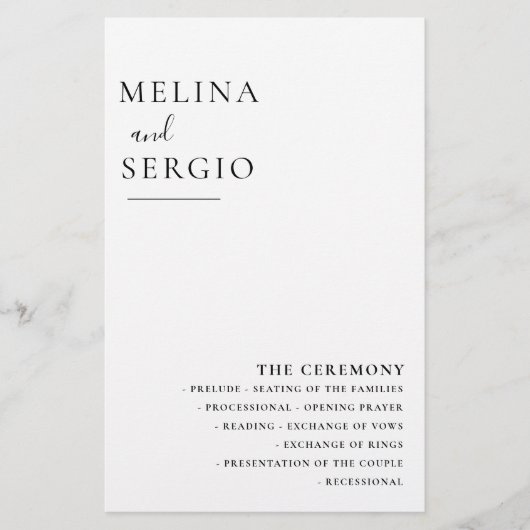 Elegant minimalistisch weddenschap met kalligrafie (Voorkant)