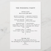 Elegant minimalistisch weddenschap met kalligrafie (Achterkant)