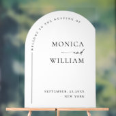 Elegant Minimalistisch WELKOM bruiloft Acryl Bord (Neutraal)