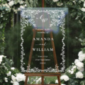 Elegant Minimalistisch WELKOM bruiloft Acryl Bord