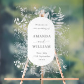 Elegant Minimalistisch WELKOM bruiloft Acryl Bord (Neutraal)