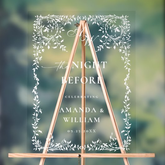 Elegant Minimalistisch WELKOM repetitie diner Acryl Bord (Neutraal)