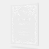 Elegant Minimalistisch WELKOM repetitie diner Acryl Bord (Hoek)