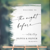 Elegant Minimalistisch WELKOM repetitie diner Acryl Bord (Neutraal)