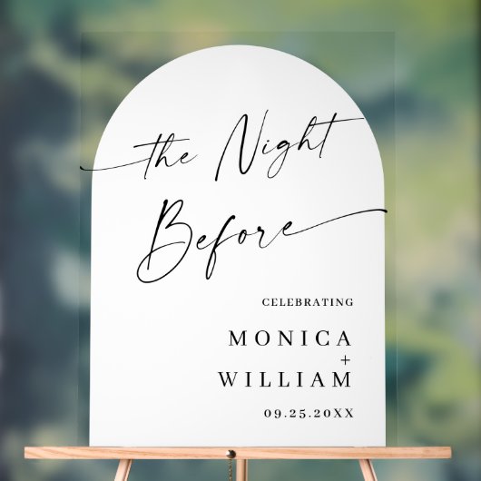 Elegant Minimalistisch WELKOM repetitie diner Acryl Bord (Neutraal)