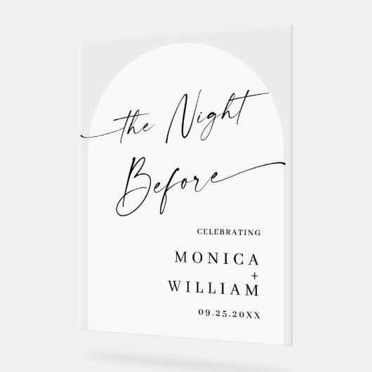 Elegant Minimalistisch WELKOM repetitie diner Acryl Bord (Hoek)